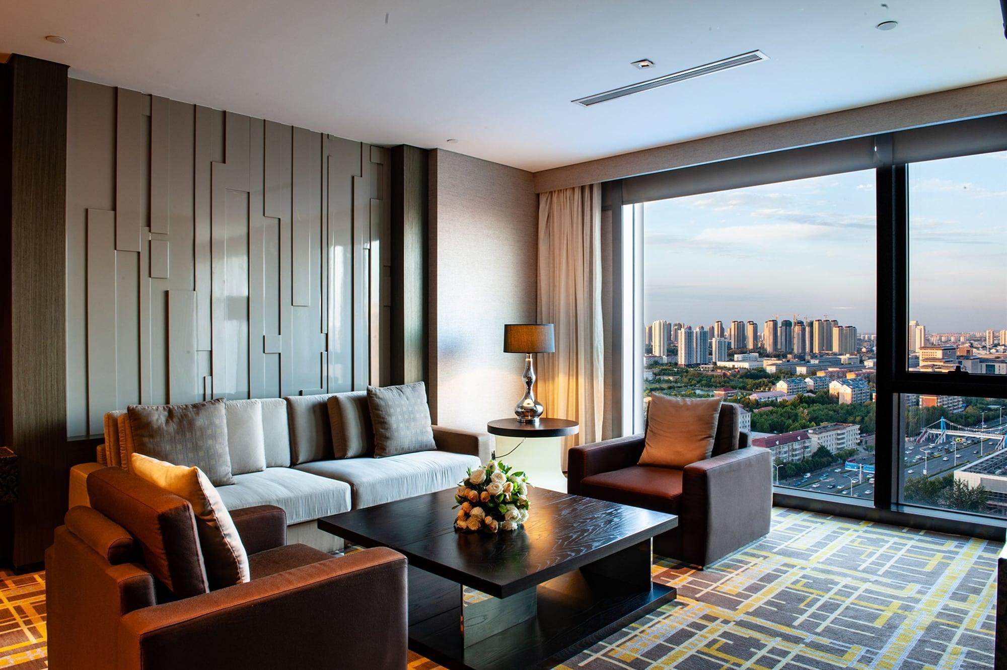 Hotel Hyatt Regency Tianjin East Exterior foto