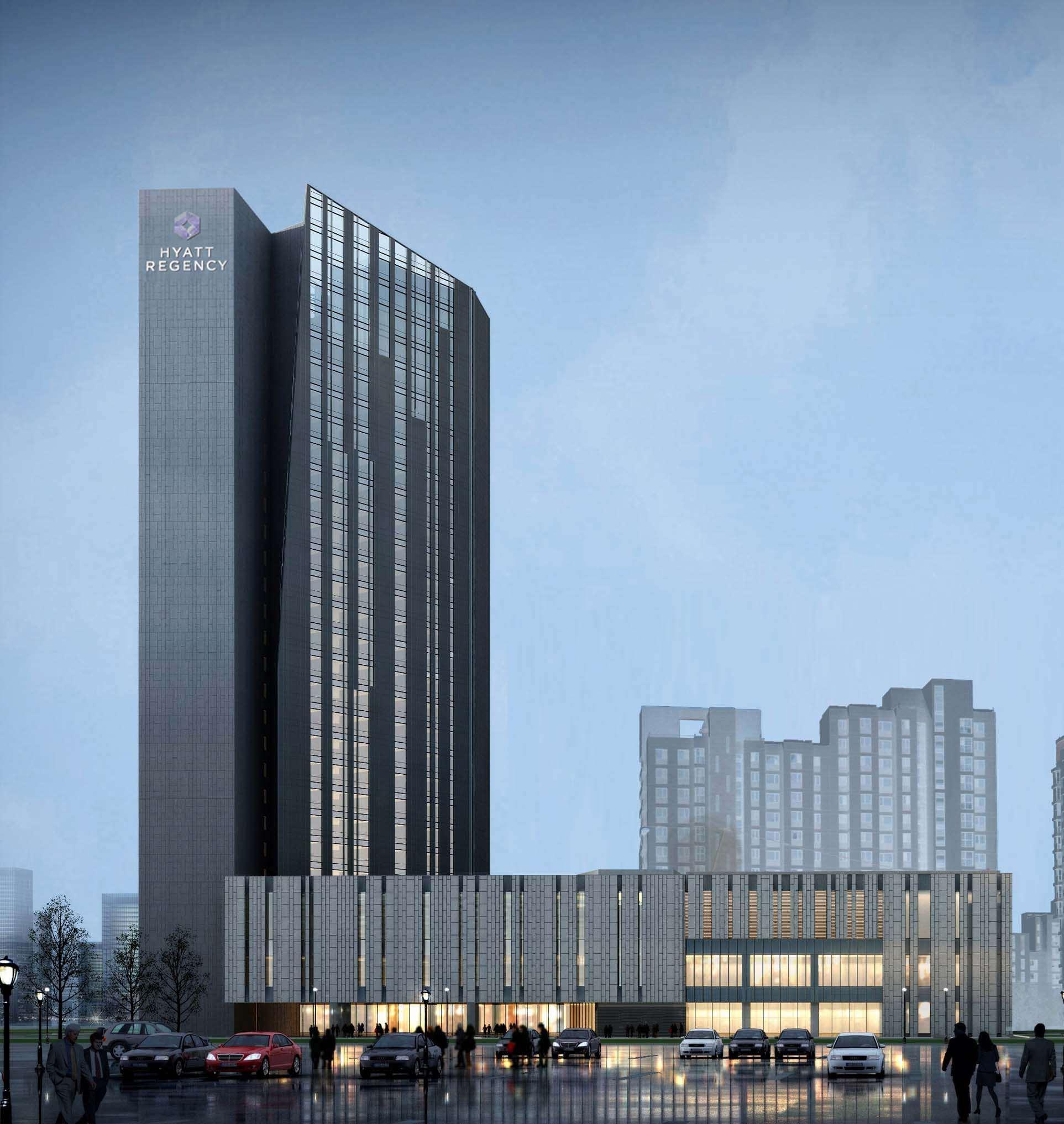 Hotel Hyatt Regency Tianjin East Exterior foto